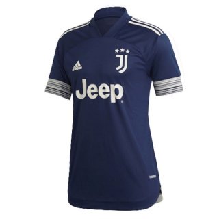 Maillot Juventus Exterieur Femme 2020 2021 Bleu Pas Cher