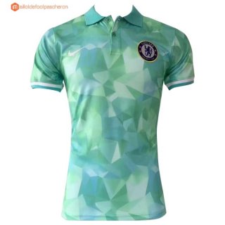 Polo Chelsea 2017 2018 Vert Pas Cher