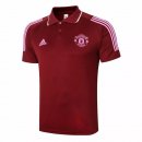 Polo Manchester United 2020 2021 Bordeaux Pas Cher