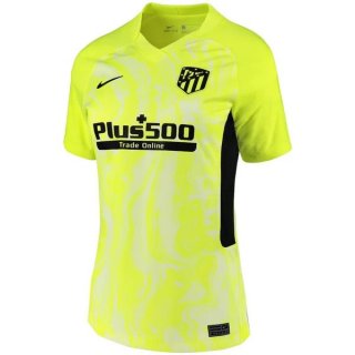 Maillot Atlético de Madrid Third Femme 2020 2021 Vert Fluorescent Pas Cher