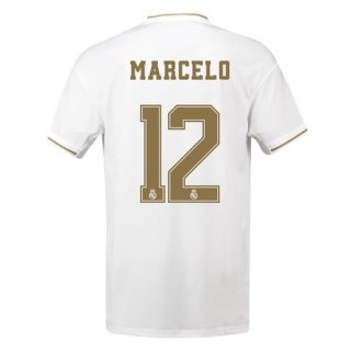 Maillot Real Madrid NO.12 Marcelo Domicile 2019 2020 Blanc Pas Cher