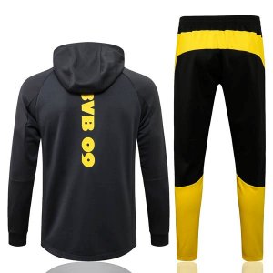 Sweat Shirt Capuche Ensemble Complet Borussia Dortmund 2022 2023 Gris