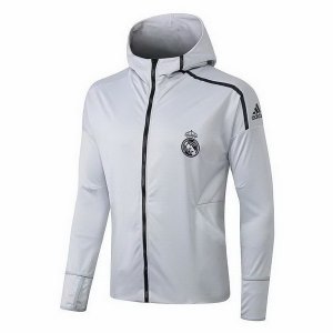 Survetement Real Madrid 2018 2019 Gris Noir Pas Cher