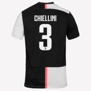 Maillot Juventus NO.3 Chiellini Domicile 2019 2020 Blanc Noir Pas Cher Maillot Juventus NO.3 Chiellini Domicile 2019 2020 Blanc Noir Pas Cher
