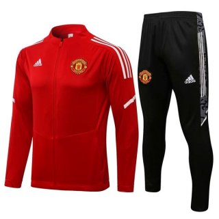 Survetement Manchester United 2022 Rouge Blanc 2 Survetement Manchester United 2022 Rouge Blanc 2