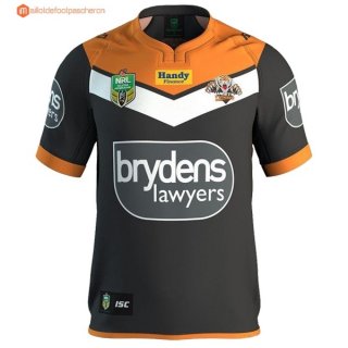 Maillot Rugby Wests Tigers NRL Domicile 2016 2017 Pas Cher