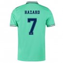 Maillot Real Madrid NO.7 Hazard Third 2019 2020 Vert Pas Cher