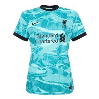 Maillot Liverpool Exterieur Femme 2020 2021 Vert Pas Cher