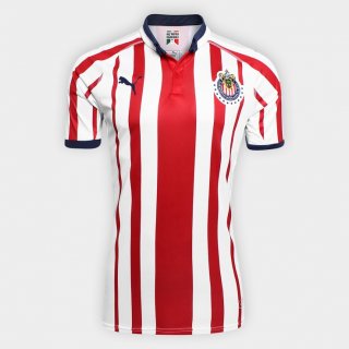 Maillot CD Guadalajara Domicile 2018 2019 Rouge Pas Cher