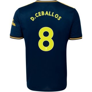 Maillot Arsenal NO.8 D.Ceballos Third 2019 2020 Bleu Pas Cher Maillot Arsenal NO.8 D.Ceballos Third 2019 2020 Bleu Pas Cher