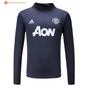 Survetement Manchester United 2017 2018 Gris Marine Pas Cher