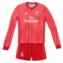 Maillot Real Madrid Third ML Enfant 2018 2019 Rouge Pas Cher