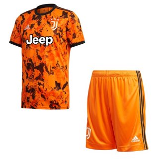 Maillot Juventus Third Enfant 2020 2021 Orange Pas Cher