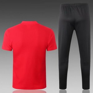 Polo Barcelona Ensemble Complet 2018 2019 Rouge Pas Cher