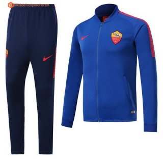 Survetement AS Roma 2017 2018 Bleu Marine Pas Cher Survetement AS Roma 2017 2018 Bleu Marine Pas Cher