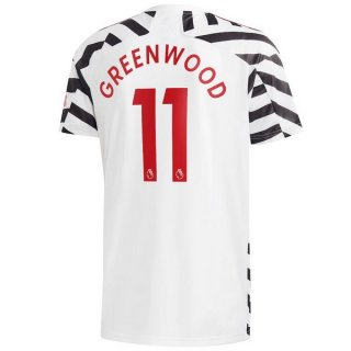 Maillot Manchester United NO.11 Greenwood Third 2020 2021 Blanc Pas Cher Maillot Manchester United NO.11 Greenwood Third 2020 2021 Blanc Pas Cher