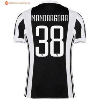 Maillot Juventus Domicile Mandragora 2017 2018 Pas Cher