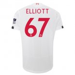 Maillot Liverpool NO.67 Elliott Exterieur 2019 2020 Blanc Pas Cher