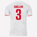 Maillot Juventus NO.3 Chiellini Exterieur 2019 2020 Gris Blanc Pas Cher