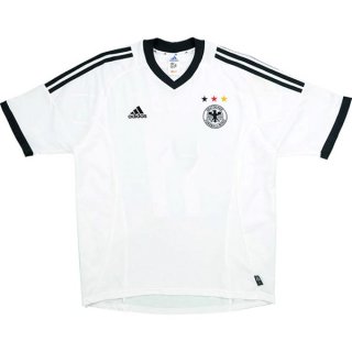 Maillot Allemagne Domicile Retro 2002 Blanc Pas Cher