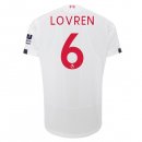 Maillot Liverpool NO.6 Lovren Exterieur 2019 2020 Blanc Pas Cher
