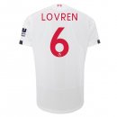 Maillot Liverpool NO.6 Lovren Exterieur 2019 2020 Blanc Pas Cher