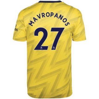 Maillot Arsenal NO.27 Mavropanos Exterieur 2019 2020 Jaune Pas Cher Maillot Arsenal NO.27 Mavropanos Exterieur 2019 2020 Jaune Pas Cher