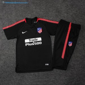 Entrainement Atlético de Madrid Conjunto Completo 2017 2018 Noir Pas Cher