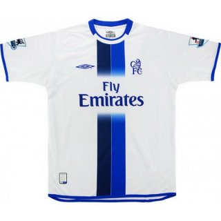 Thailande Maillot Chelsea Exterieur Retro 2003 2005 Blanc Pas Cher Thailande Maillot Chelsea Exterieur Retro 2003 2005 Blanc Pas Cher