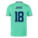 Maillot Real Madrid NO.18 Jovic Third 2019 2020 Vert Pas Cher