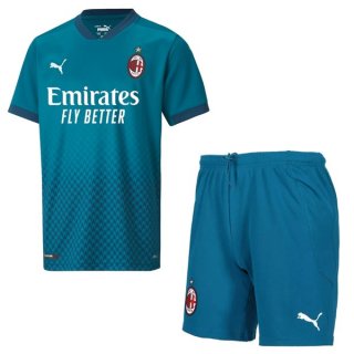 Maillot AC Milan Third Enfant 2020 2021 Bleu Pas Cher