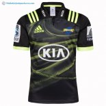 Maillot Rugby Hurricanes Exterieur 2018 Noir Pas Cher