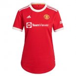 Maillot Manchester United Domicile Femme 2021 2022 Rouge Pas Cher