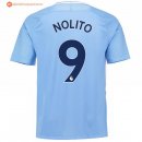 Maillot Manchester City Domicile Nolito 2017 2018 Pas Cher