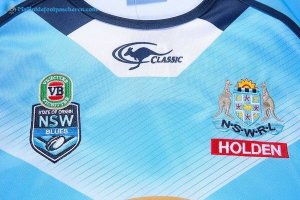 Maillot Rugby NSW Blues Domicile 2017 2018 Bleu Pas Cher