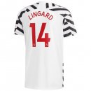 Maillot Manchester United NO.14 Lingard Third 2020 2021 Blanc Pas Cher