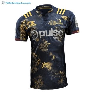 Maillot Rugby Highlanders 2017 2018 Bleu Pas Cher