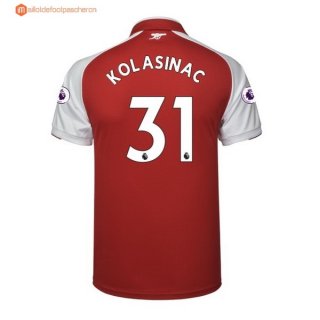 Maillot Arsenal Domicile Kolasinac 2017 2018 Pas Cher