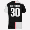 Maillot Juventus NO.30 Bentancur Domicile 2019 2020 Blanc Noir Pas Cher