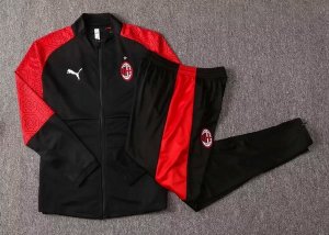 Survetement AC Milan 2020 2021 Rouge Noir Pas Cher