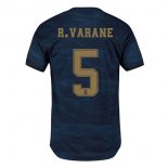 Maillot Real Madrid NO.5 Varane Exterieur 2019 2020 Bleu Pas Cher