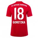 Maillot Bayern Munich NO.18 Goretzka Domicile 2019 2020 Rouge Pas Cher
