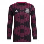 Maillot Mexico Domicile Manches Longues 2021 Purpura Pas Cher