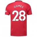 Maillot Manchester United NO.28 Gomes Domicile 2019 2020 Rouge