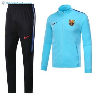 Veste Barcelona 2017 2018 Bleu Clair Pas Cher Veste Barcelona 2017 2018 Bleu Clair Pas Cher