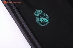 Survetement Real Madrid 2017 2018 Noir Vert Gris Pas Cher