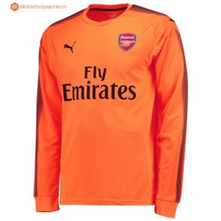 Maillot Arsenal Exterieur ML Gardien 2017 2018 Pas Cher