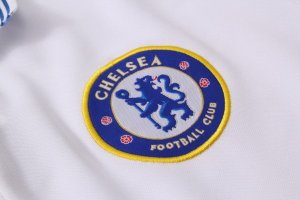 Polo Ensemble Complet Chelsea 2019 2020 Blanc Bleu Pas Cher