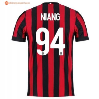 Maillot Milan Domicile Niang 2017 2018 Pas Cher Maillot Milan Domicile Niang 2017 2018 Pas Cher
