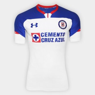 Maillot Cruz Bleu Exterieur 2018 2019 Blanc Pas Cher